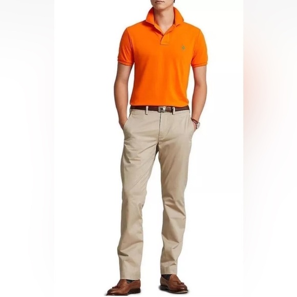 Polo Ralph Lauren Straight Fit Flat Front Twill Chino Pants‎ Mens 33x28 (1017) - Picture 1 of 8